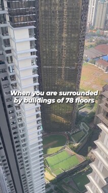 View from the 70th floor at Lodha Park, Lower Parel